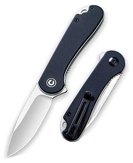 Нож Civivi Elementum Flipper Knife G10 Handle (2.96" D2 Blade) black - фото 1