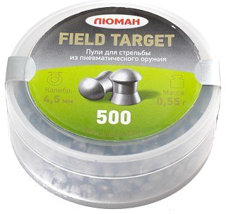 Пульки Люман Field Target 0,55 гр 500 шт - фото 1