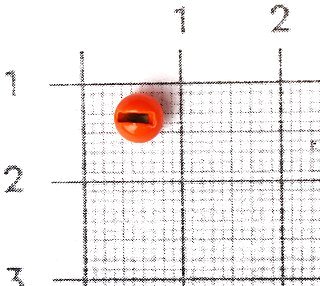Бусина УЛОВКА с вырезом вольфрам 0,71гр 4,6мм оранжевый fluo уп.5шт - фото 2